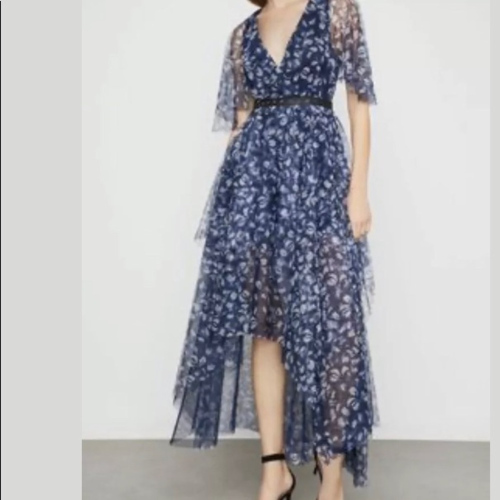 $448 BCBG MAXAZRIA Kaleidoscope Jewels Maxi Dress